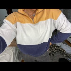 Color block Quarter Zip